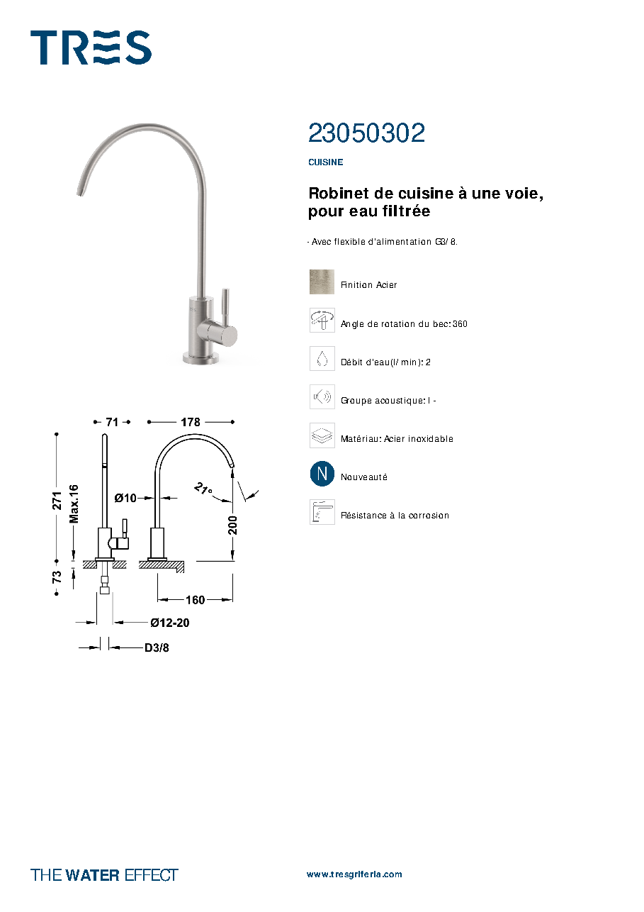 Fiche technique fournisseur