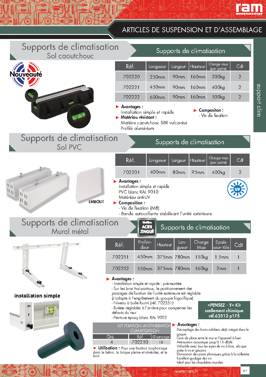 Fiche technique fournisseur
