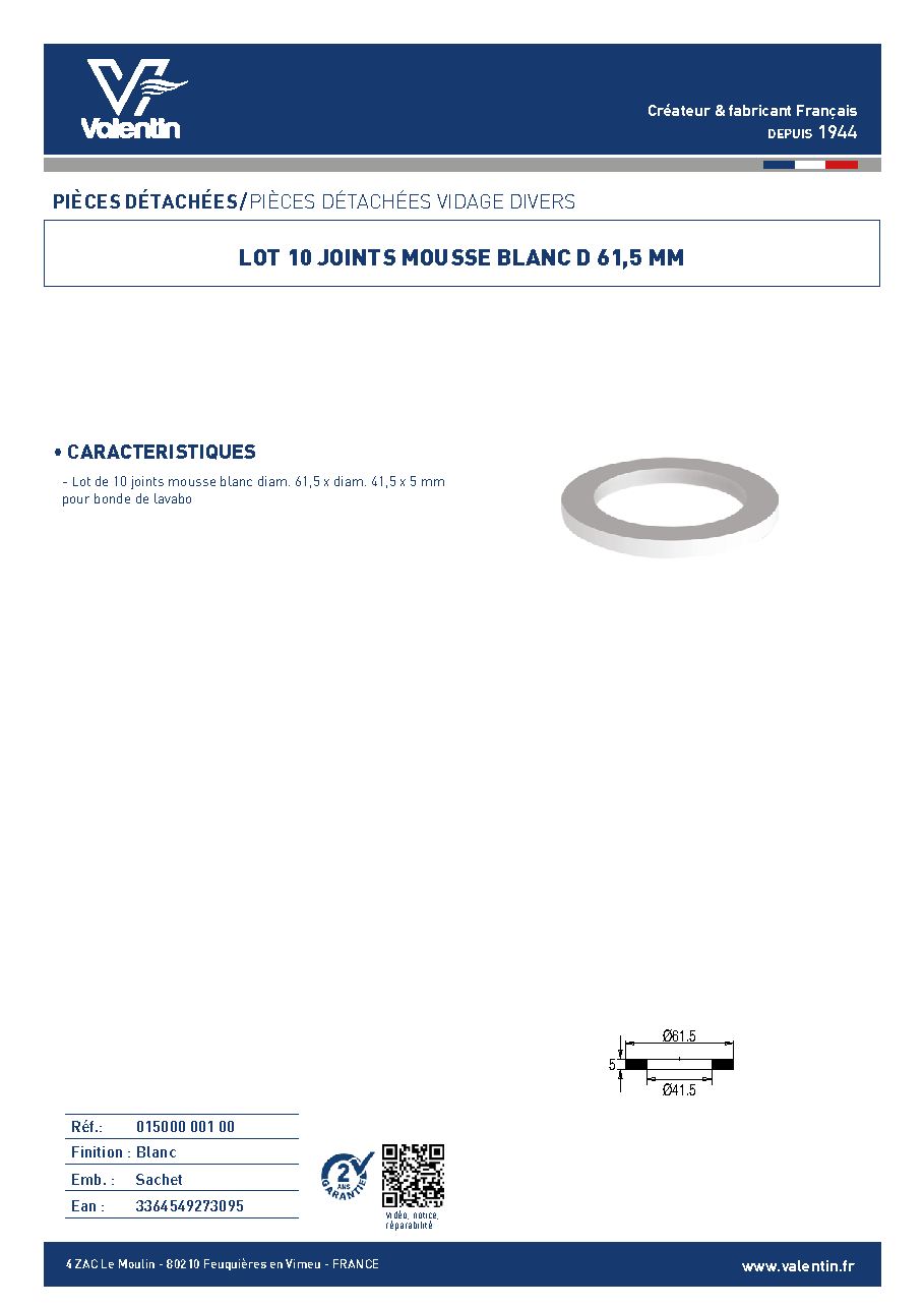 Fiche technique fournisseur