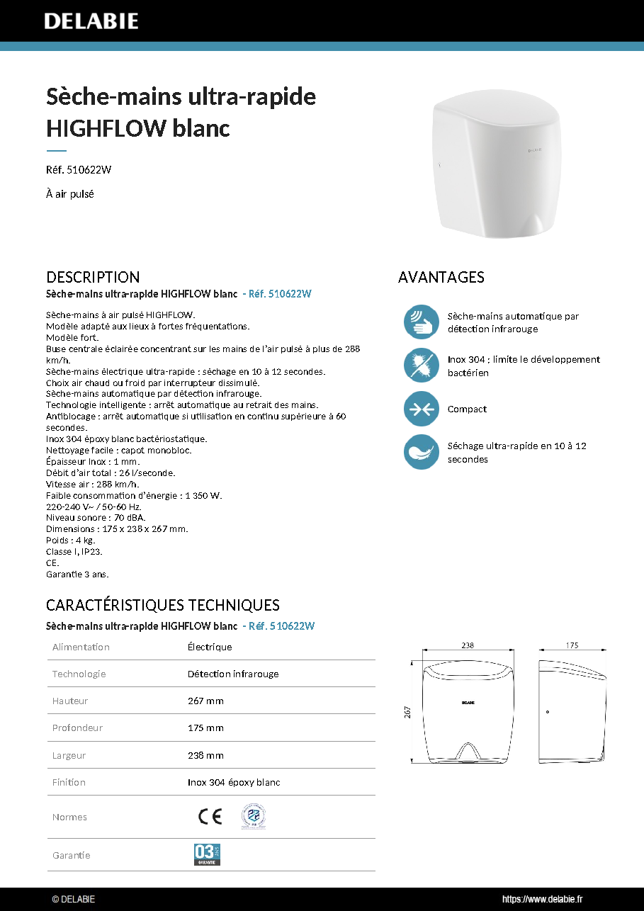 Fiche technique fournisseur