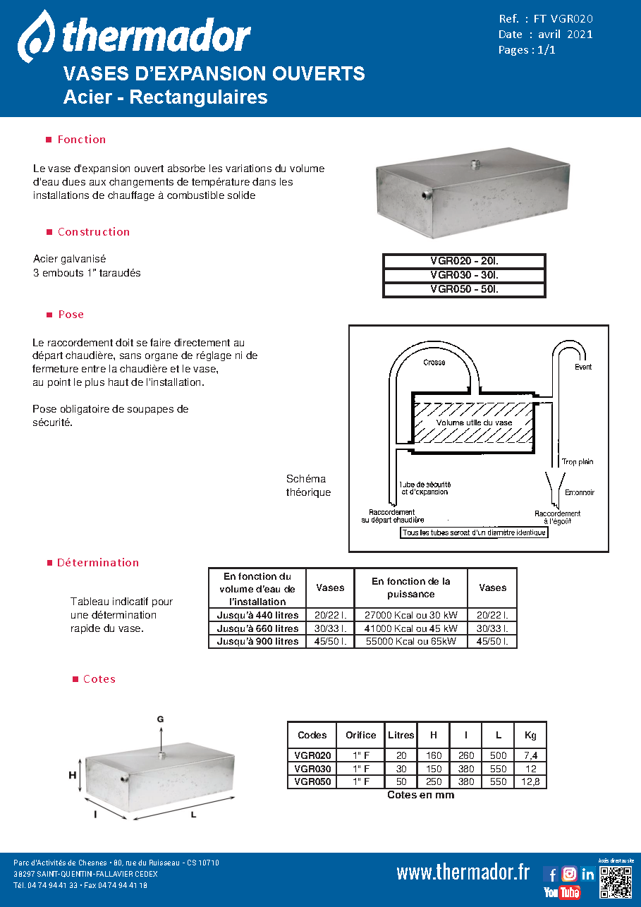 Fiche technique fournisseur