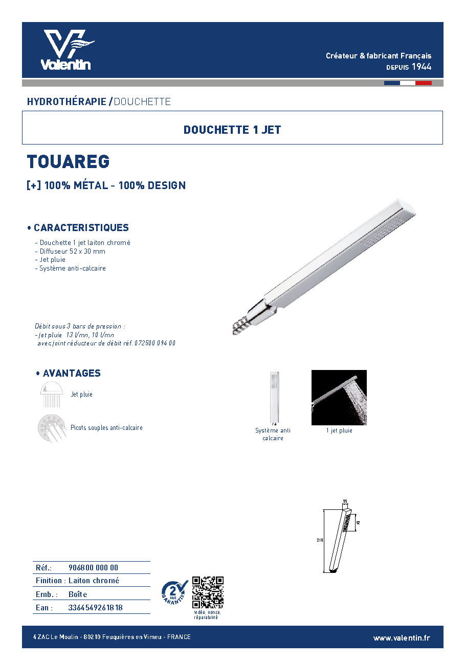 Fiche technique fournisseur