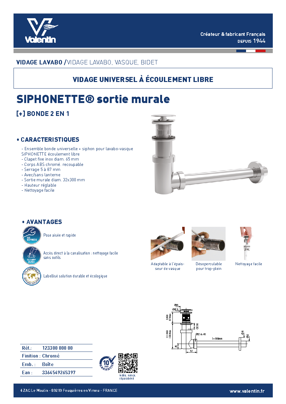Fiche technique fournisseur