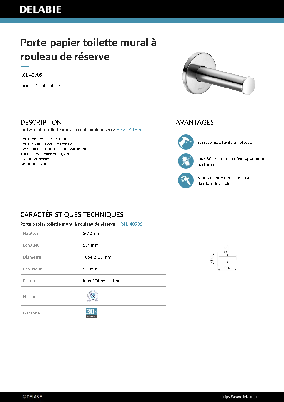 Fiche technique fournisseur