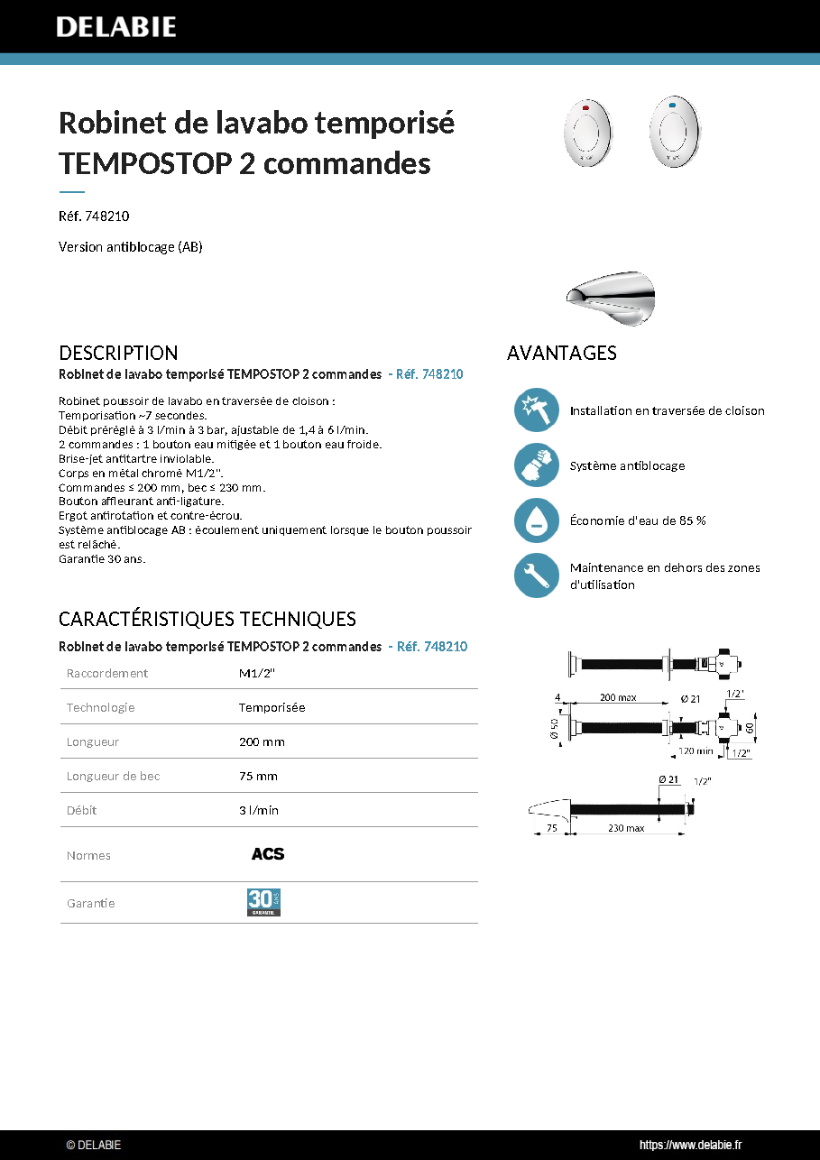 Fiche technique fournisseur