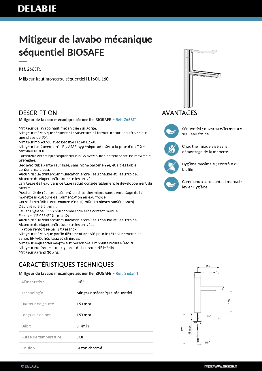 Fiche technique fournisseur