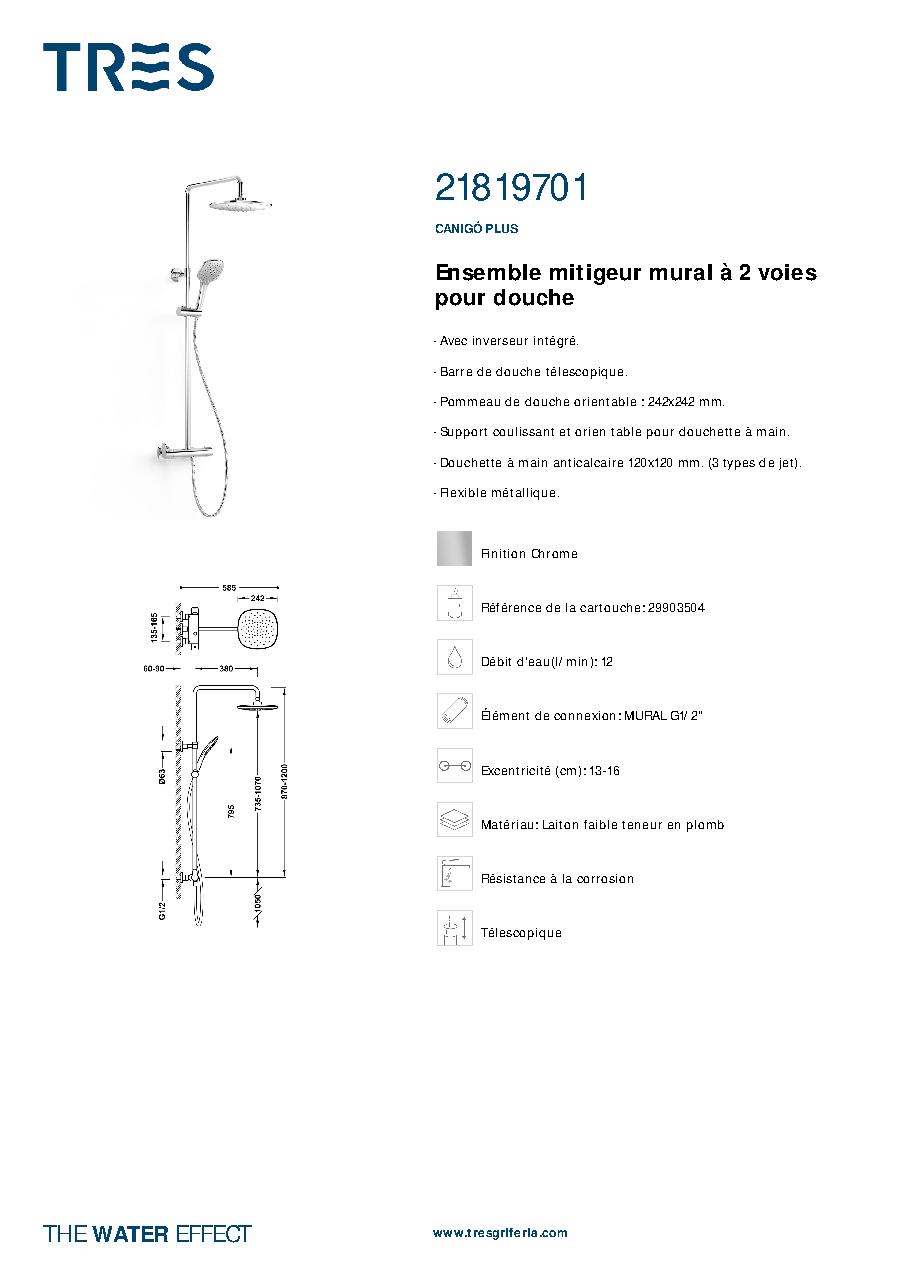 Fiche technique fournisseur