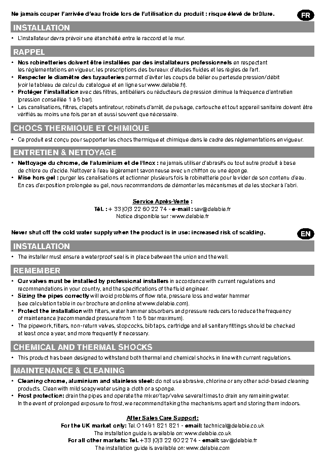 Fiche technique fournisseur