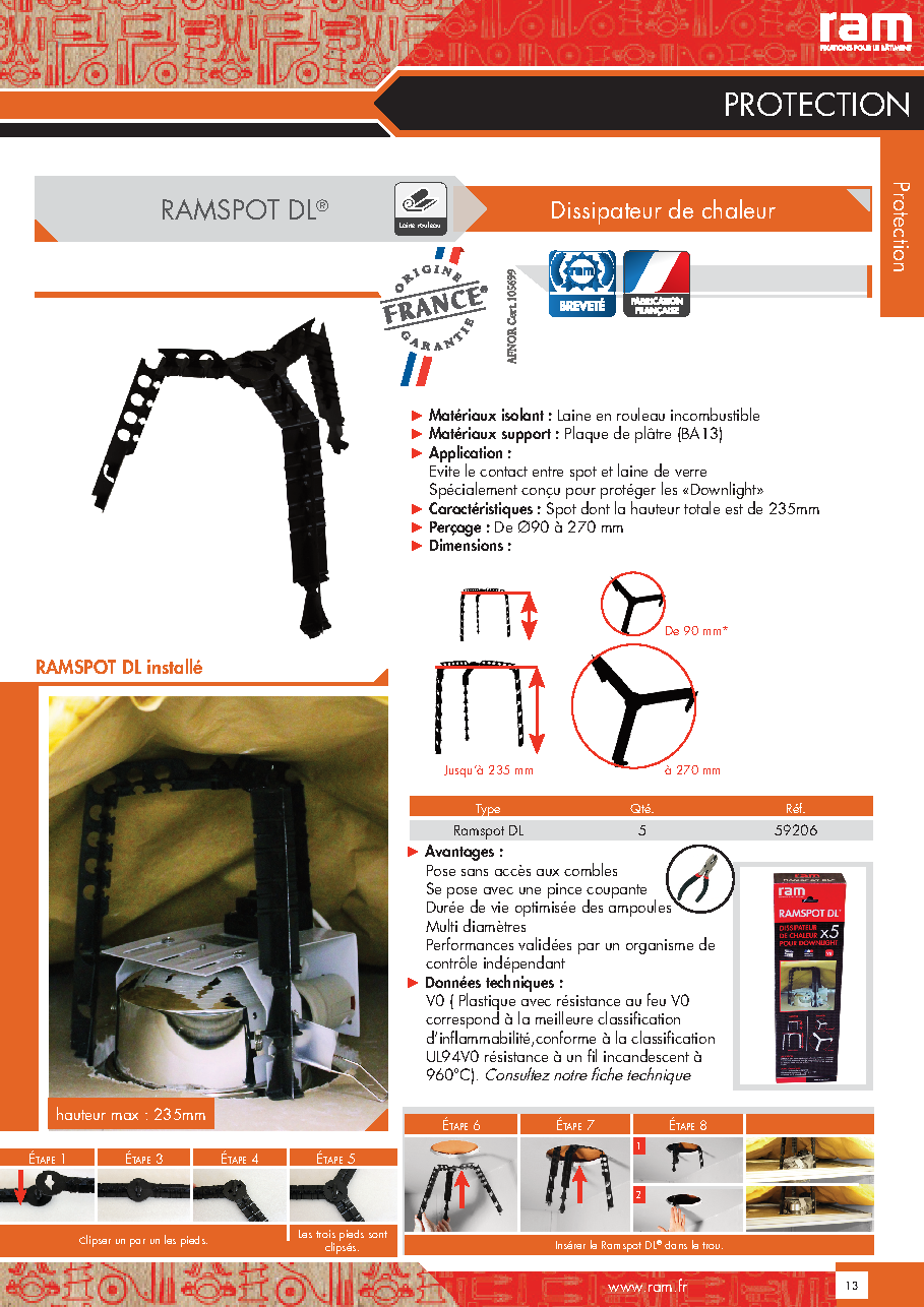 Fiche technique fournisseur