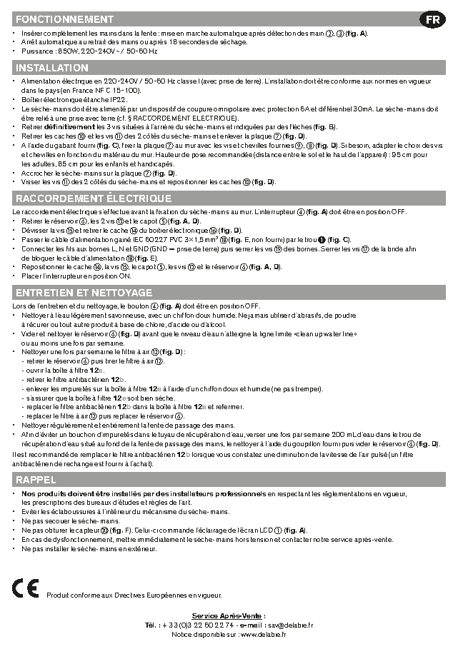 Fiche technique fournisseur