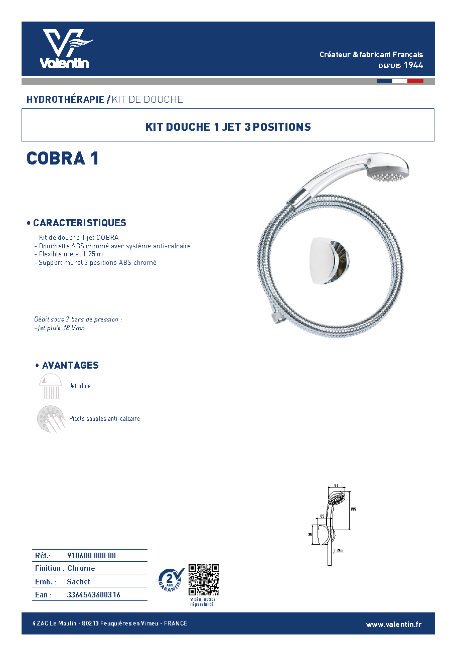 Fiche technique fournisseur
