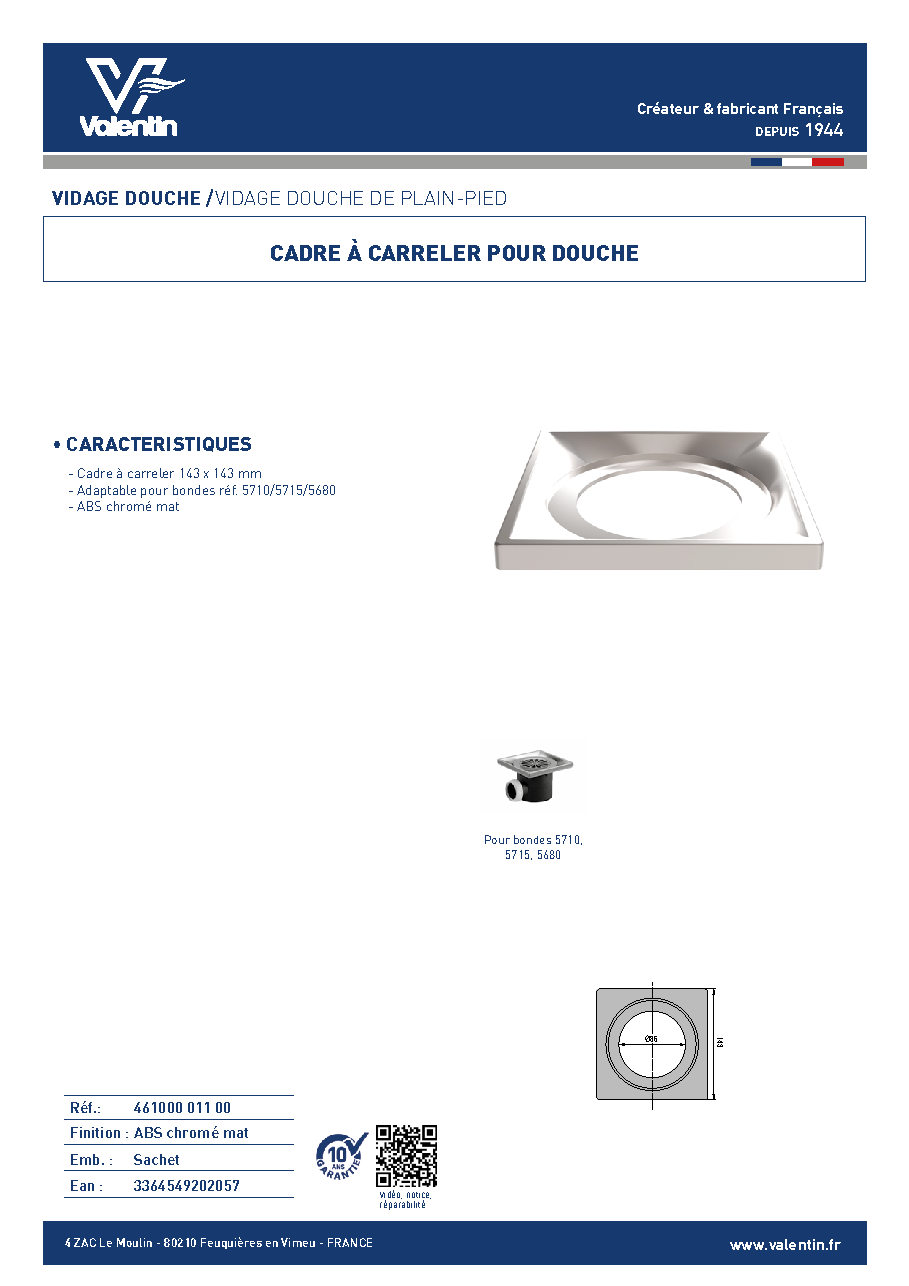 Fiche technique fournisseur