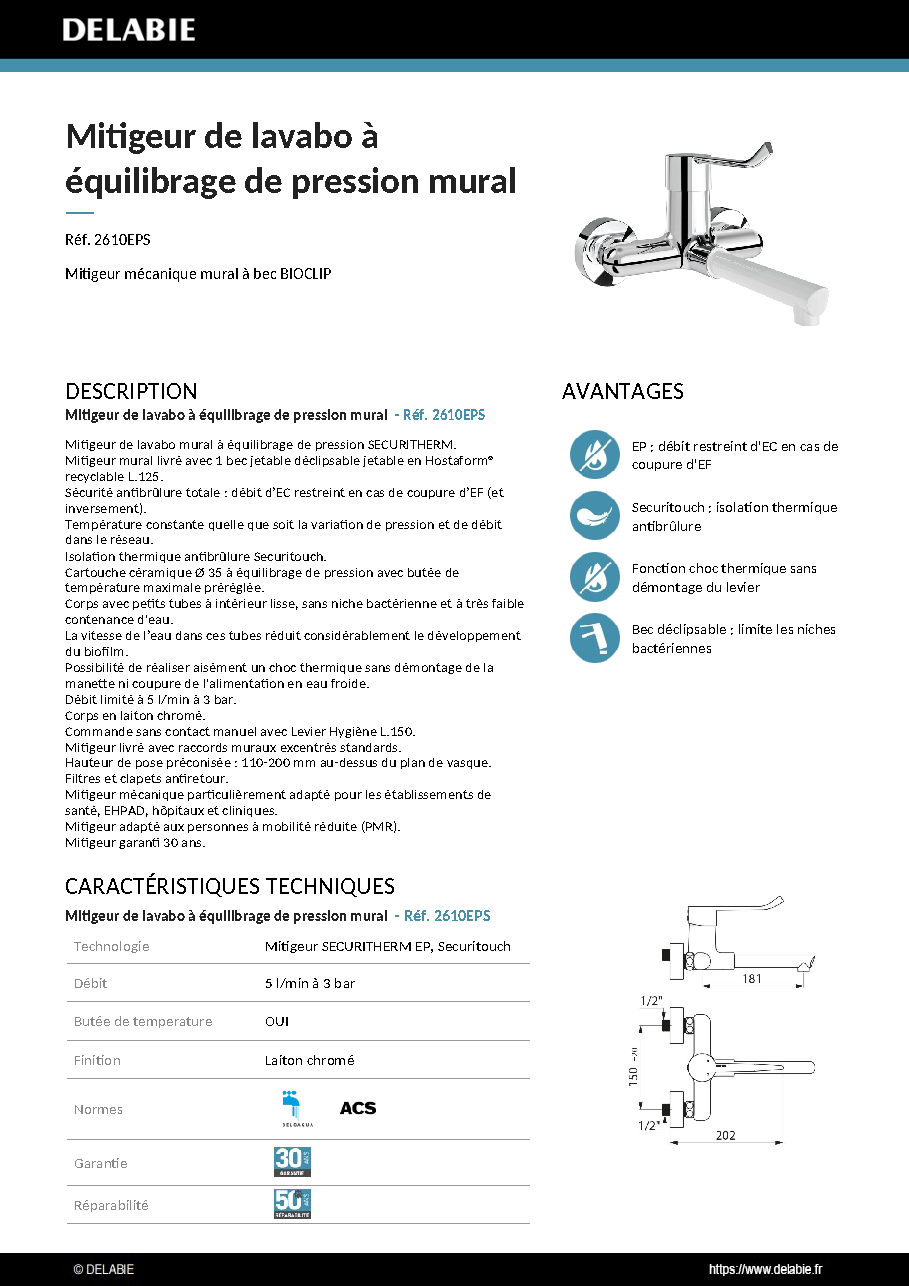 Fiche technique fournisseur