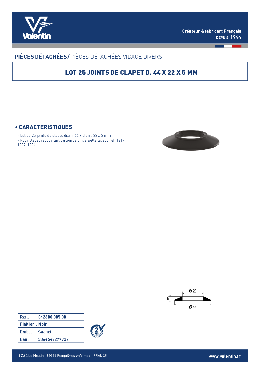 Fiche technique fournisseur