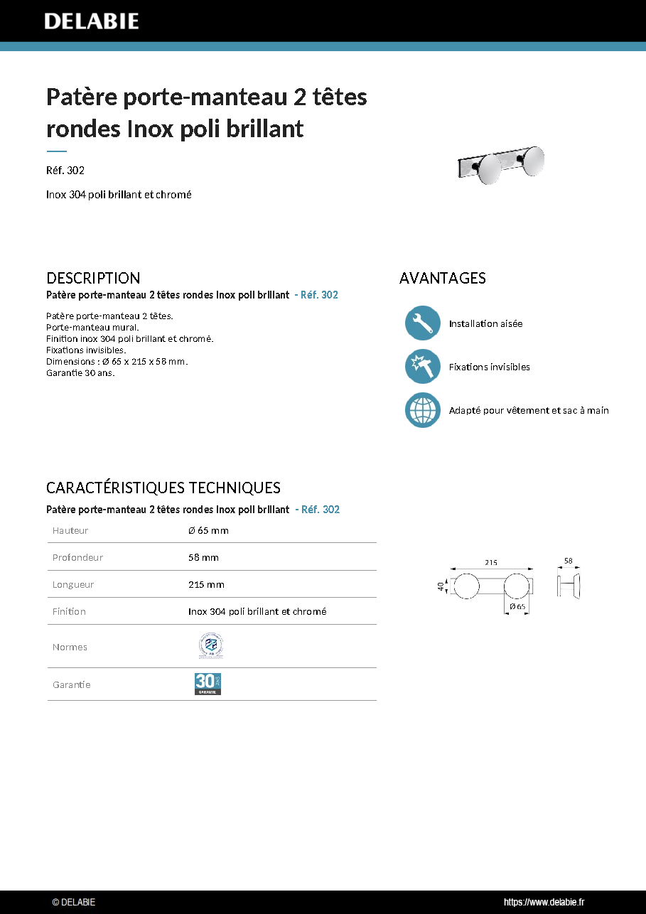 Fiche technique fournisseur