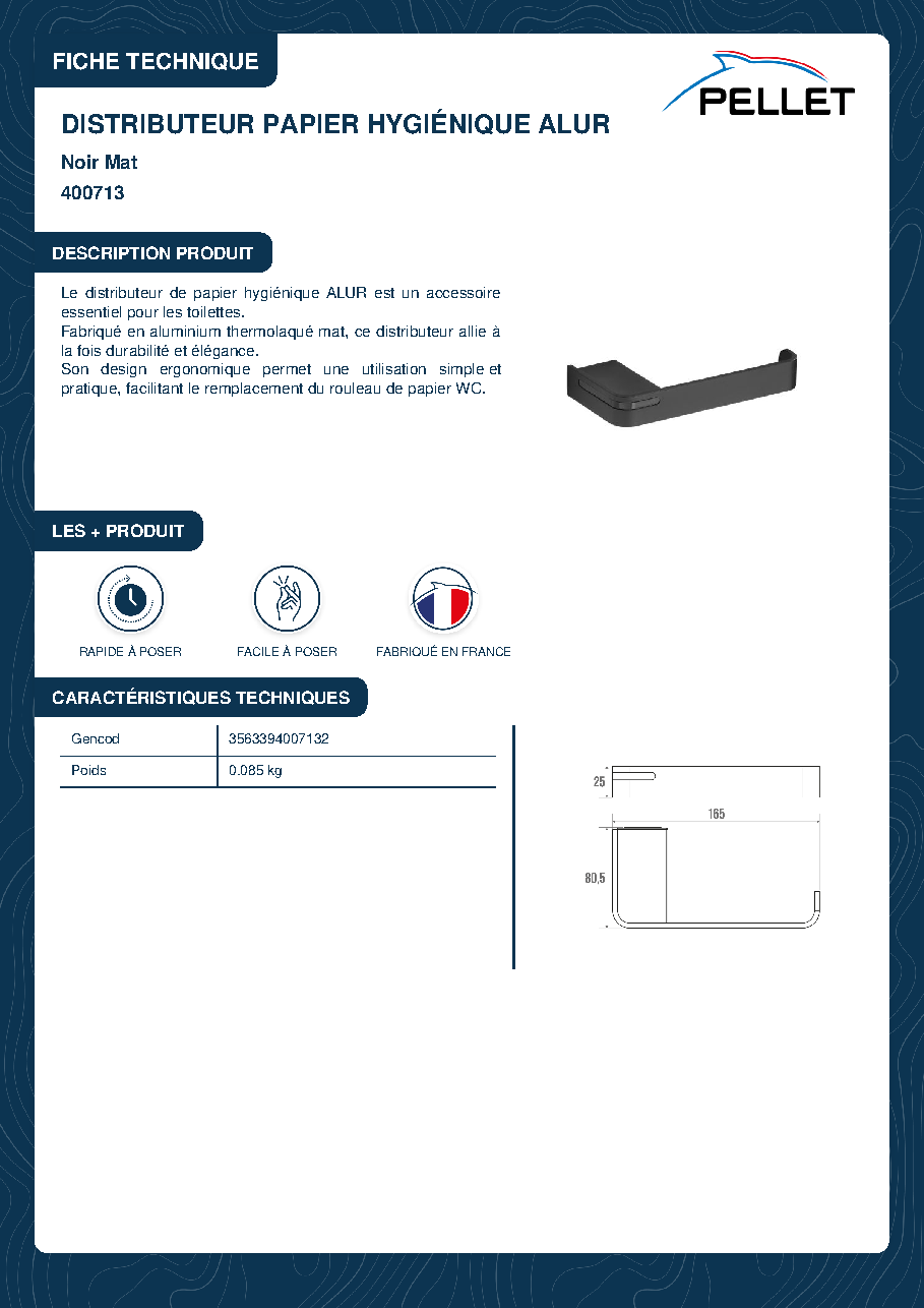 Fiche technique fournisseur