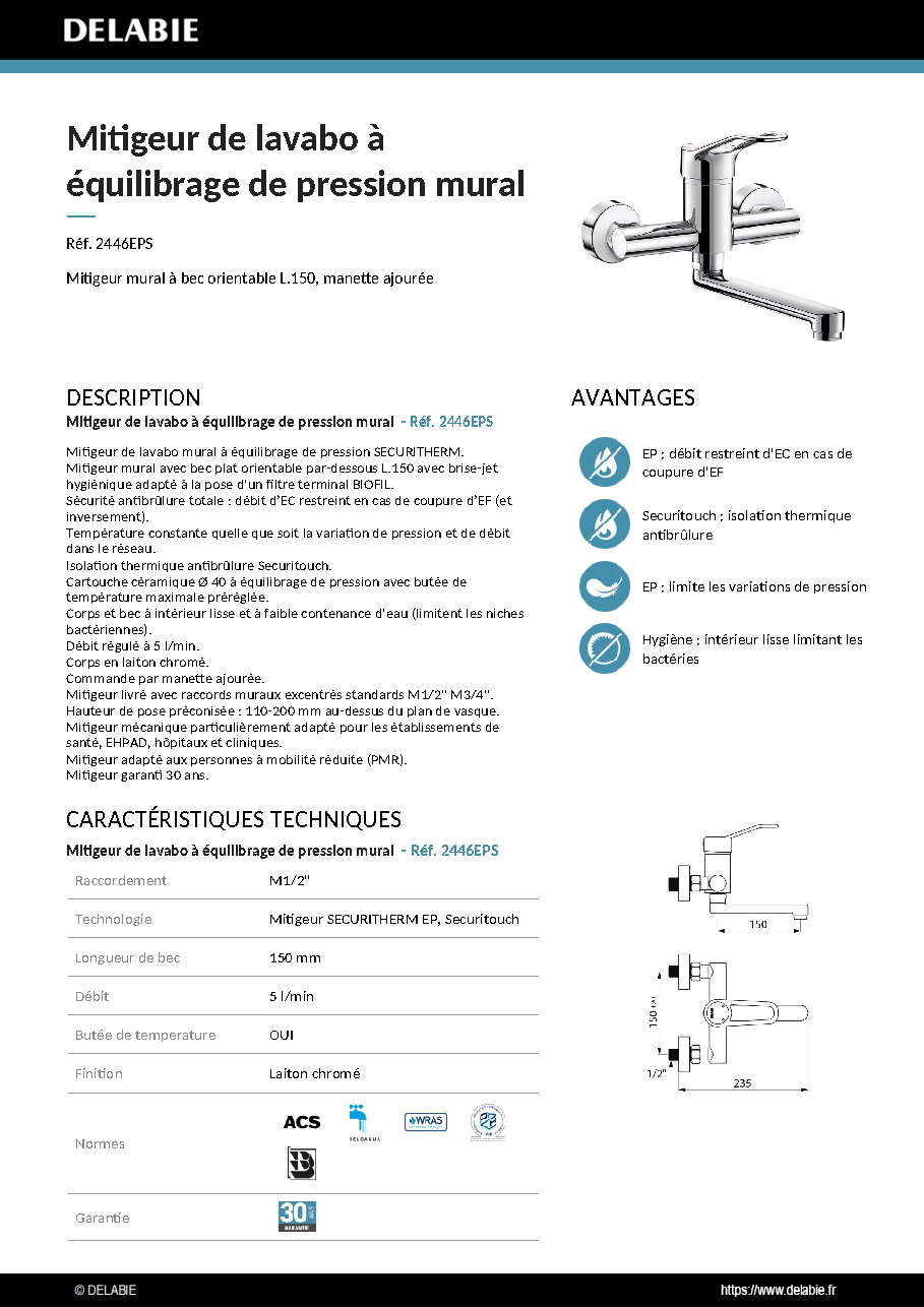 Fiche technique fournisseur