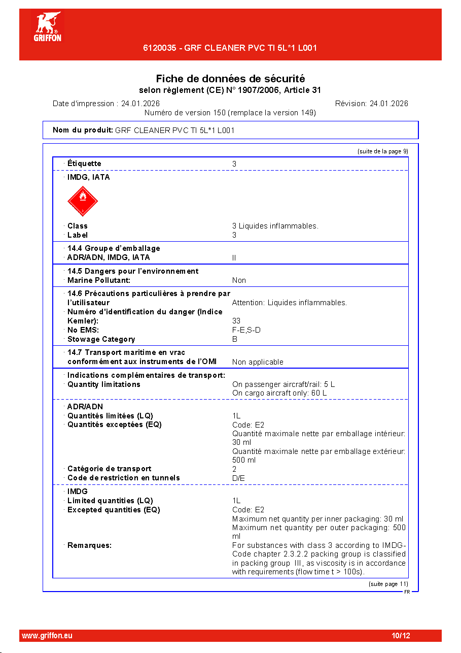 Fiche technique fournisseur