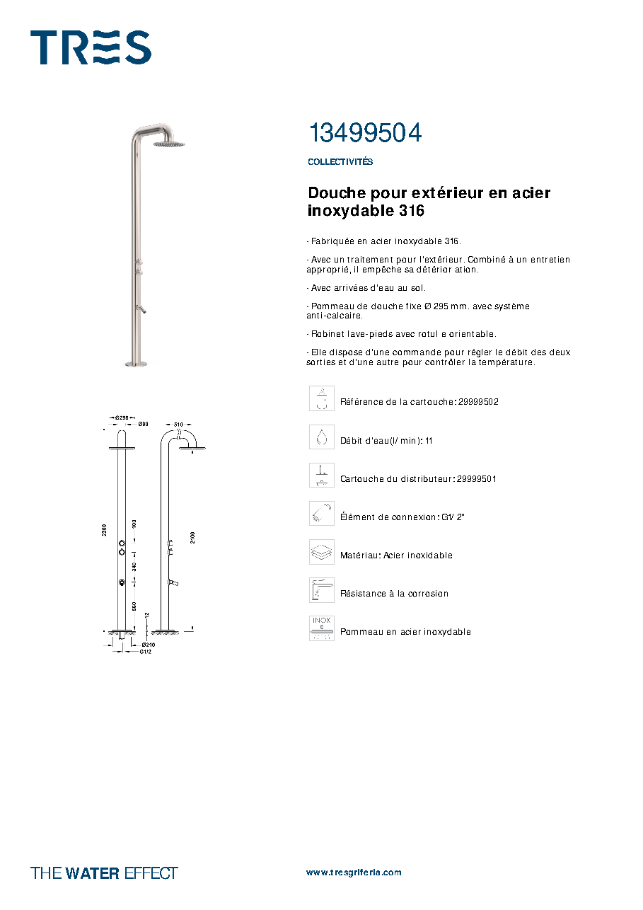 Fiche technique fournisseur