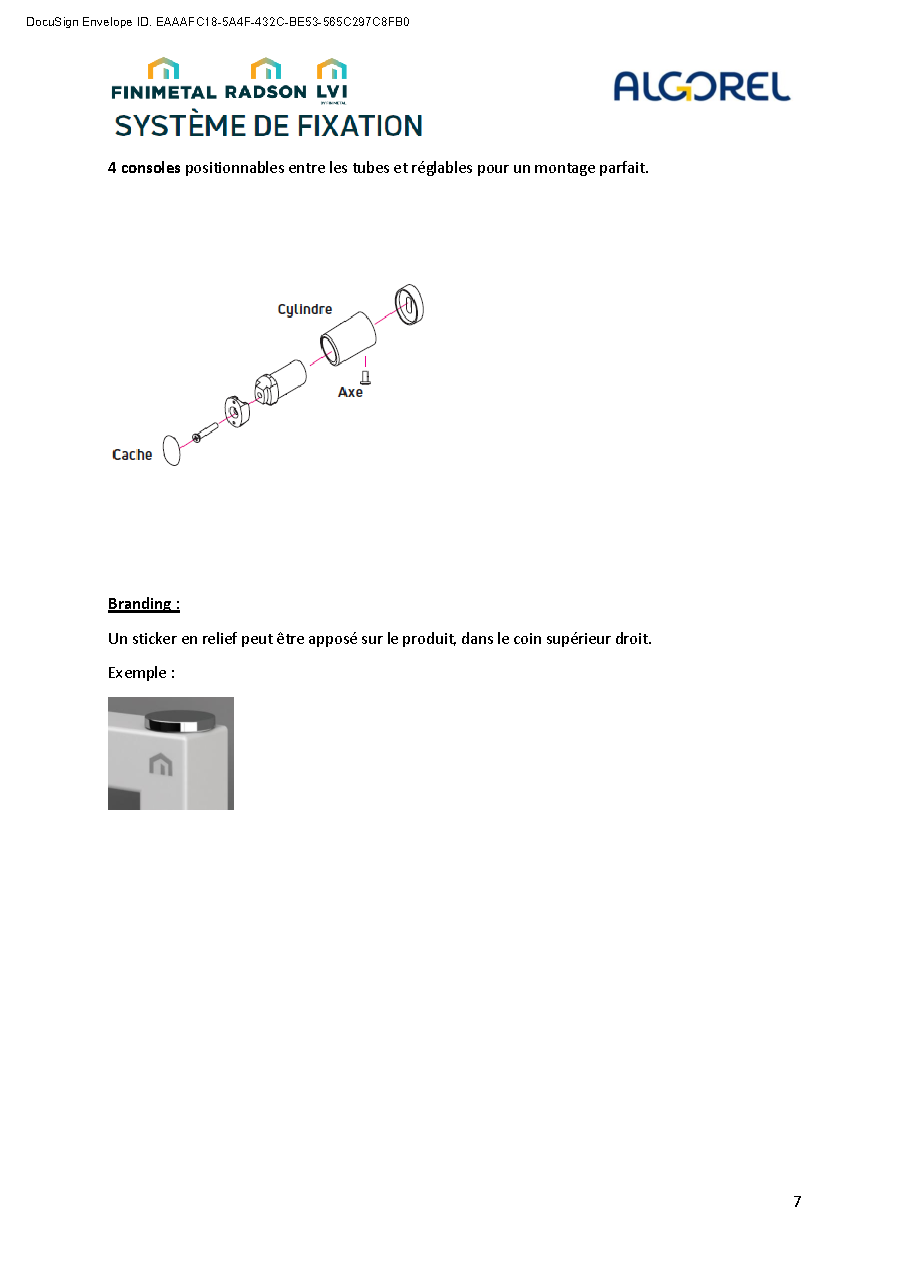 Fiche technique fournisseur