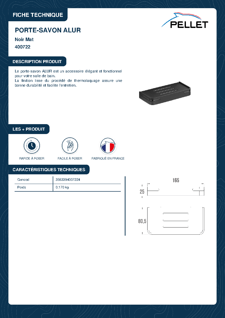 Fiche technique fournisseur