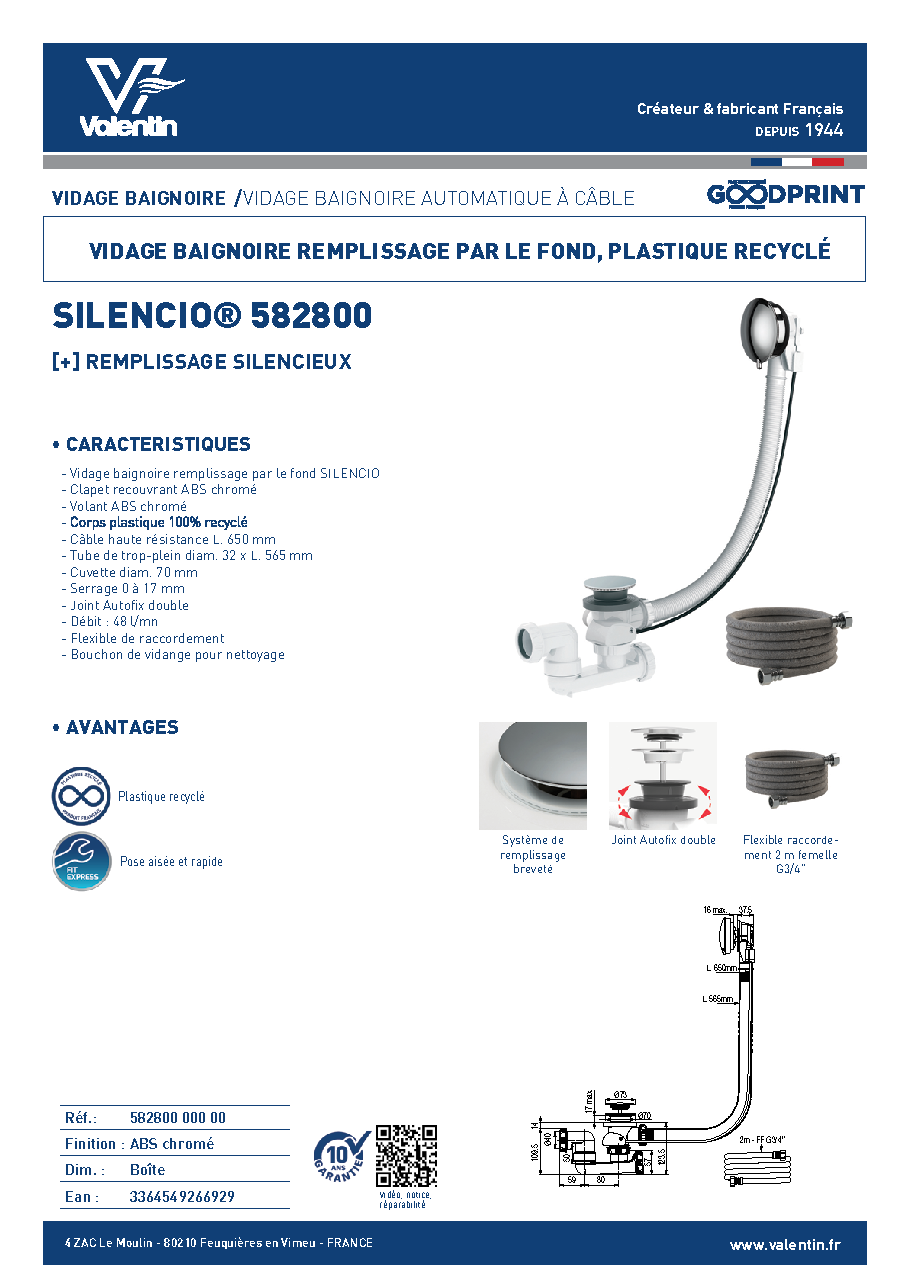 Fiche technique fournisseur