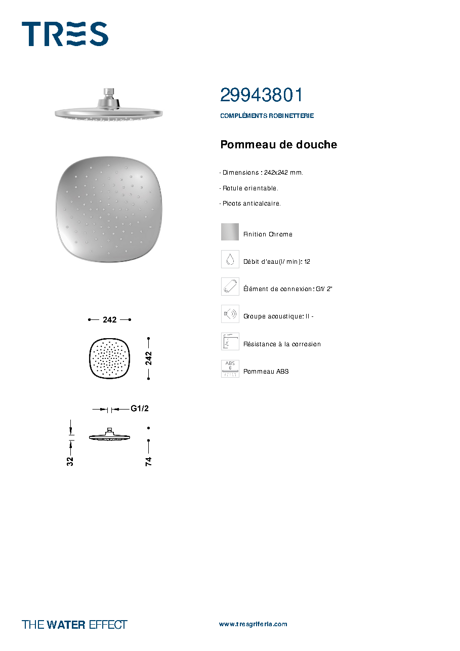 Fiche technique fournisseur
