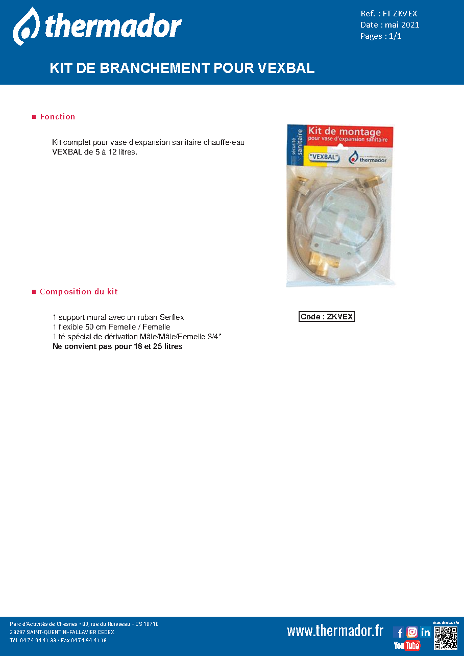 Fiche technique fournisseur