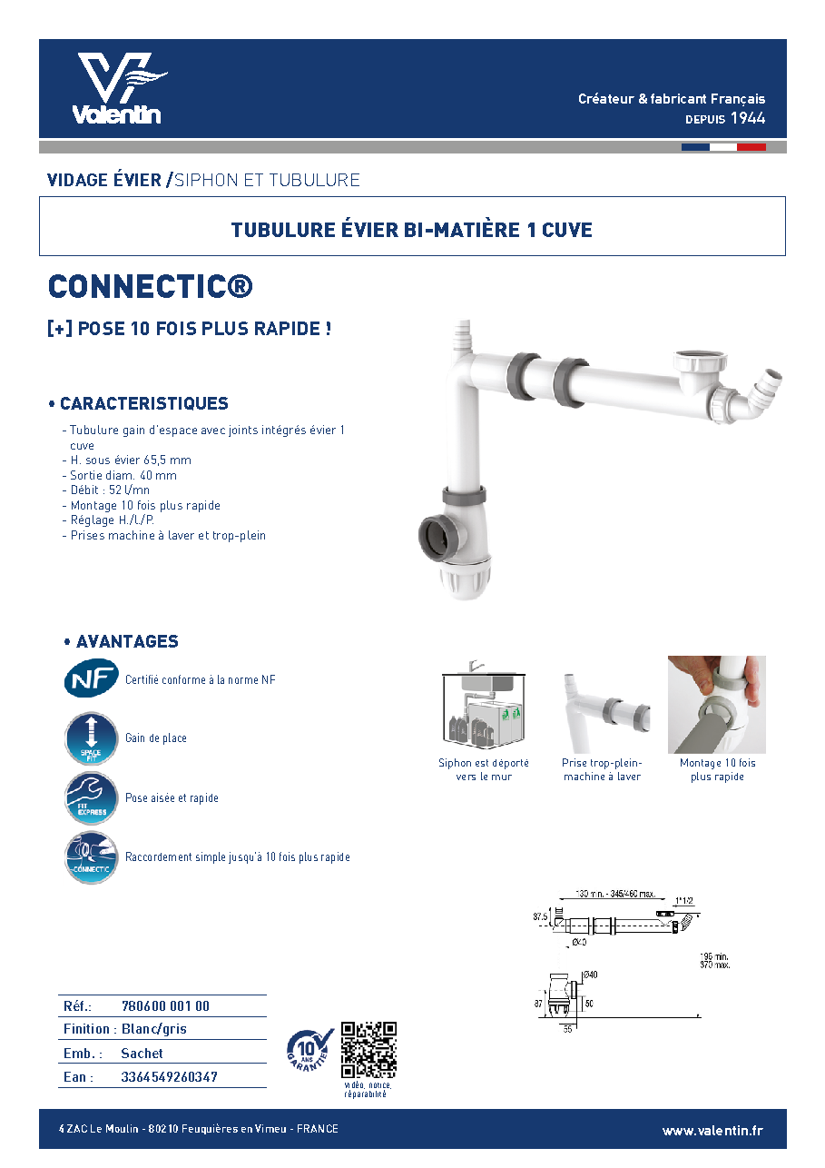 Fiche technique fournisseur