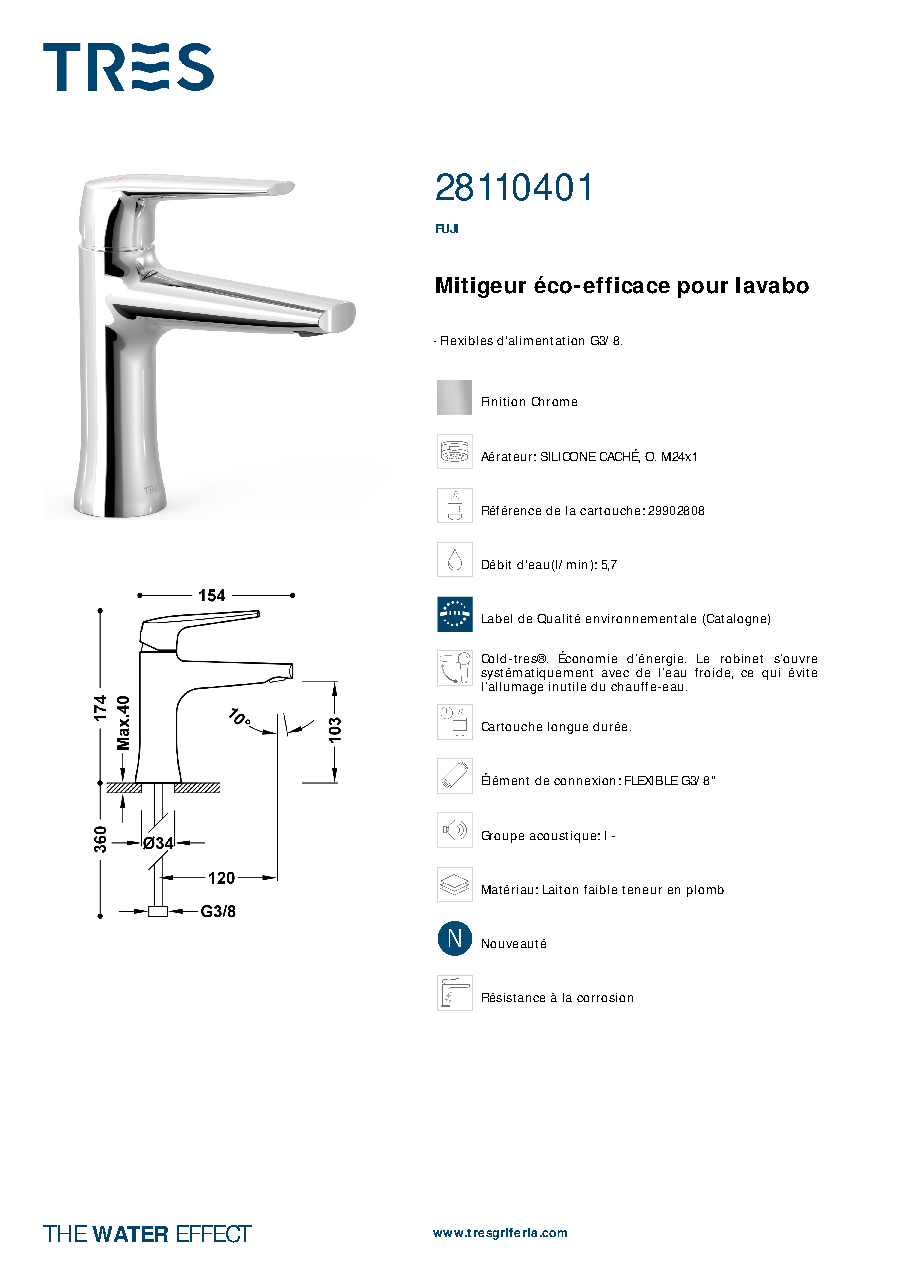 Fiche technique fournisseur