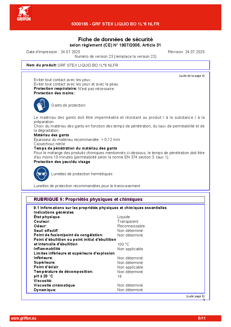 Fiche technique fournisseur