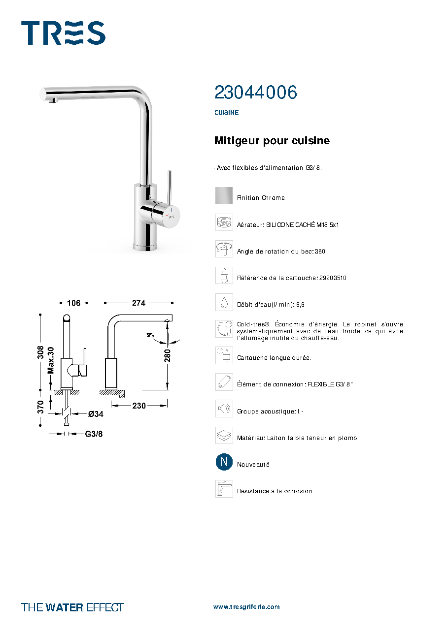 Fiche technique fournisseur