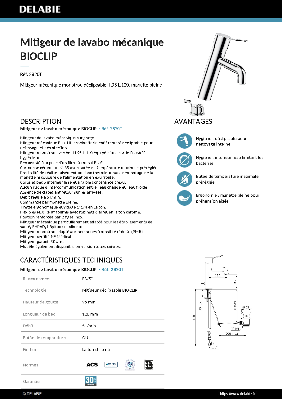 Fiche technique fournisseur