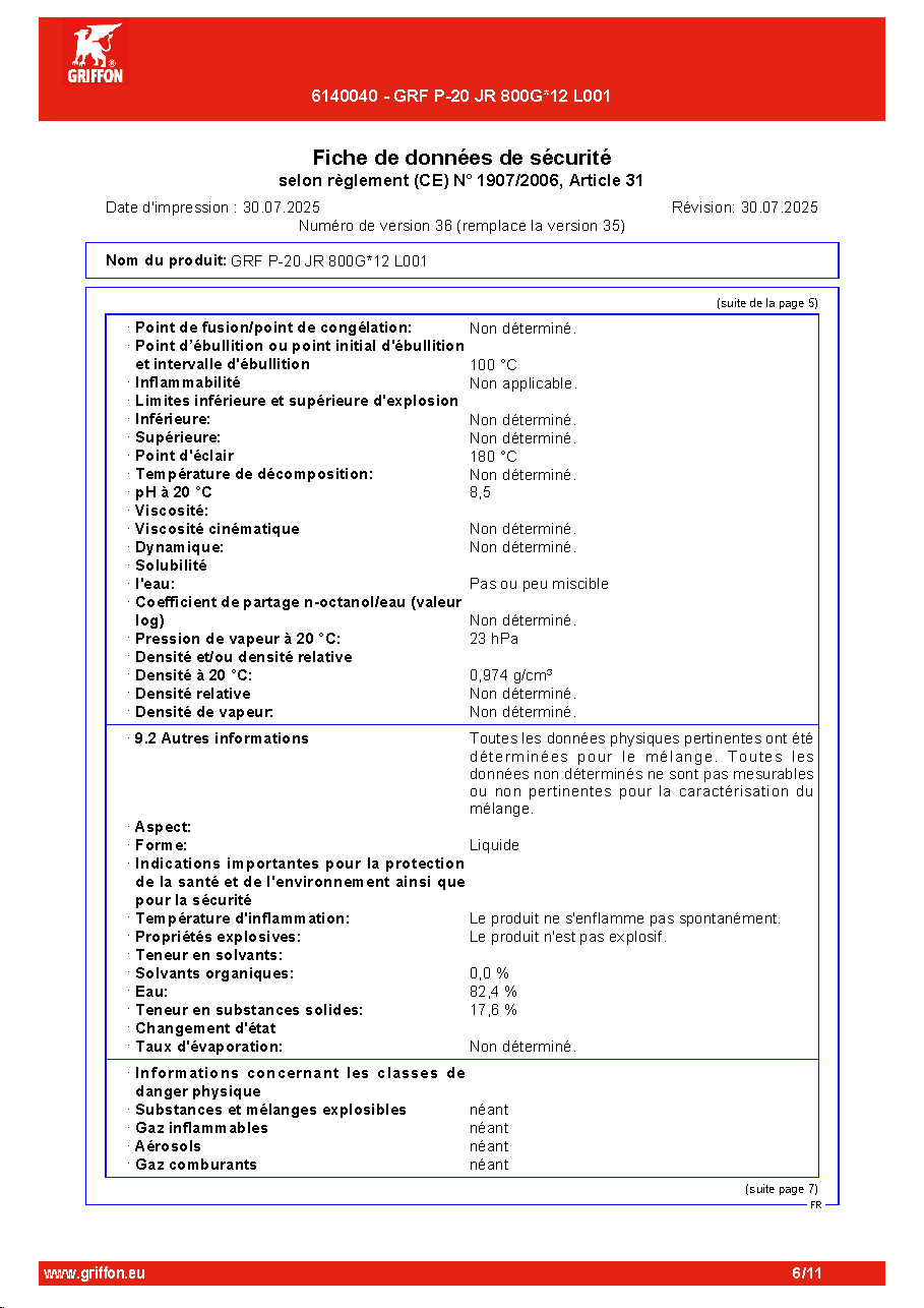 Fiche technique fournisseur