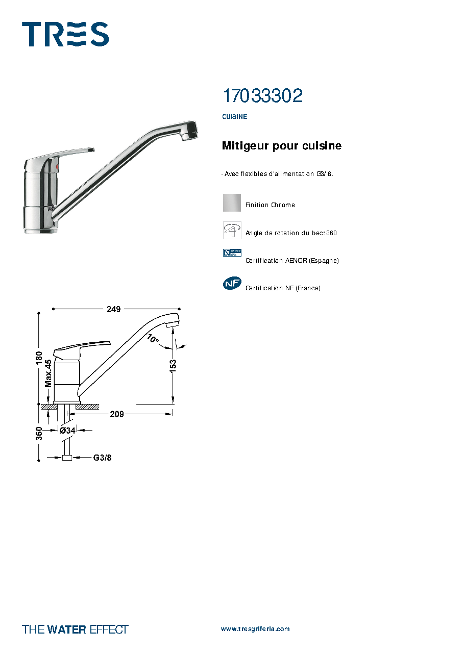 Fiche technique fournisseur