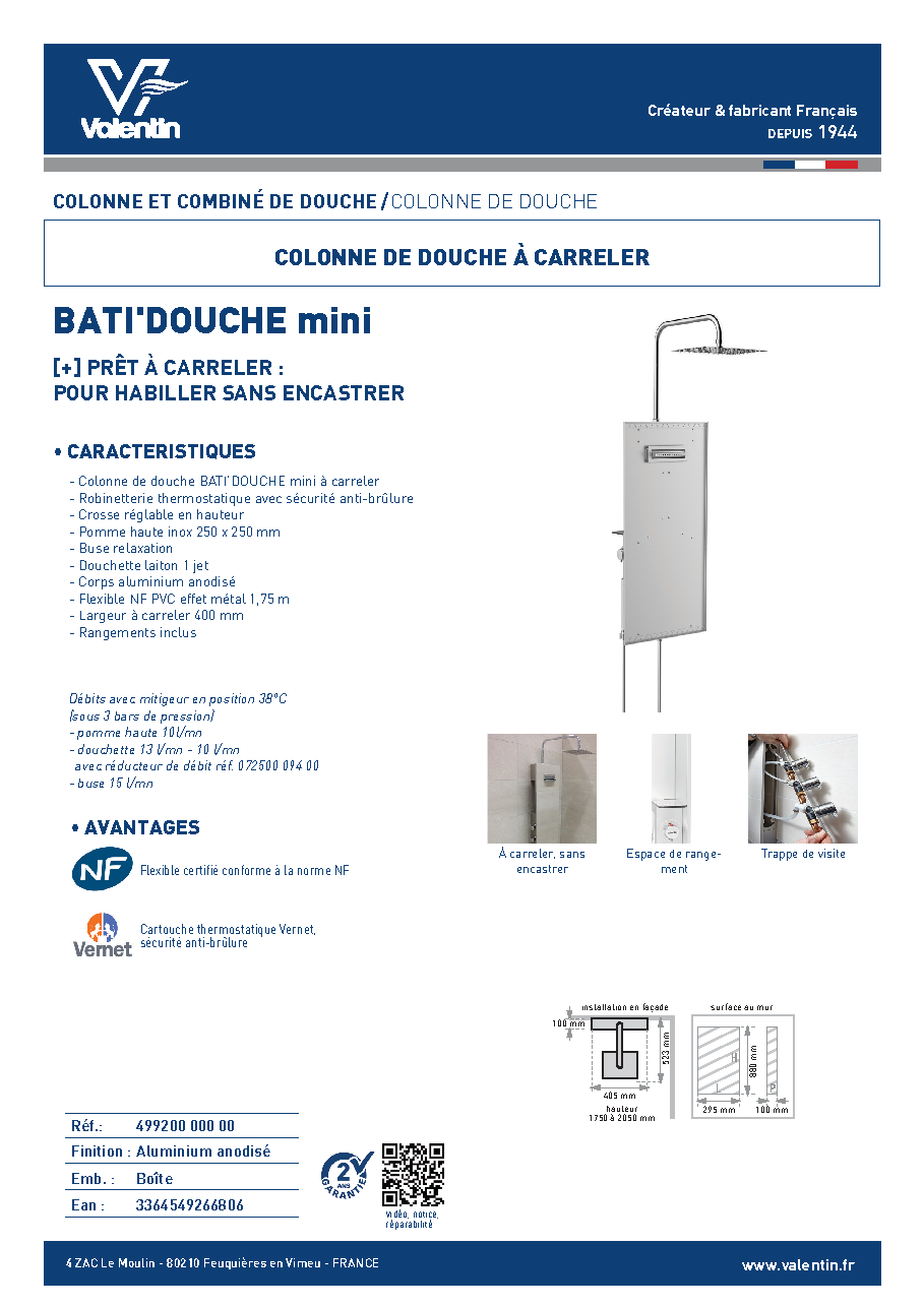 Fiche technique fournisseur