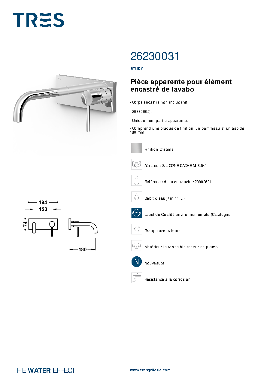 Fiche technique fournisseur