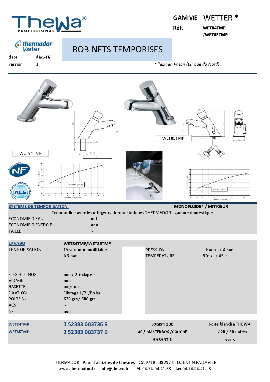 Fiche technique fournisseur