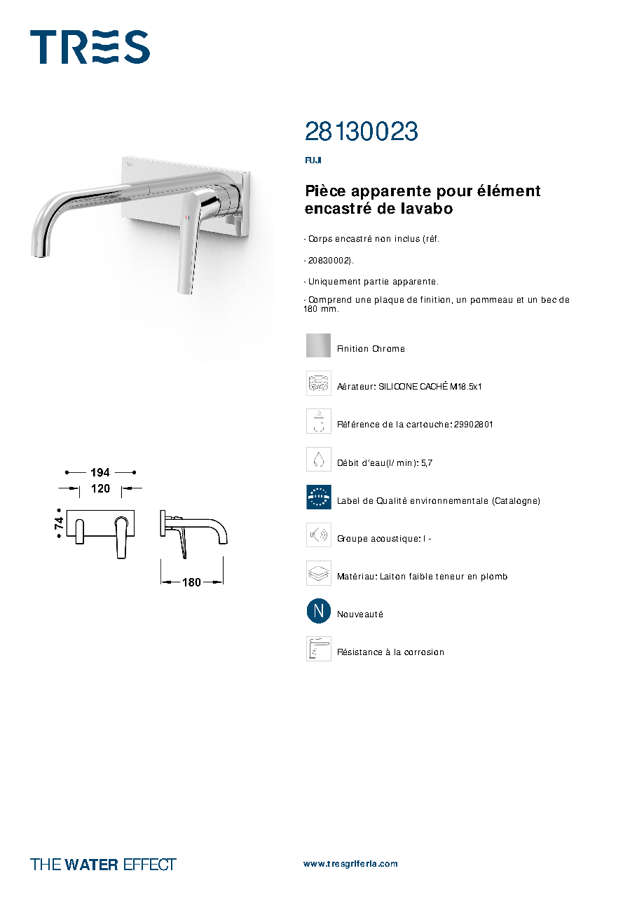 Fiche technique fournisseur