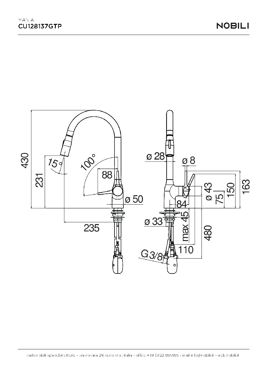 Fiche technique fournisseur
