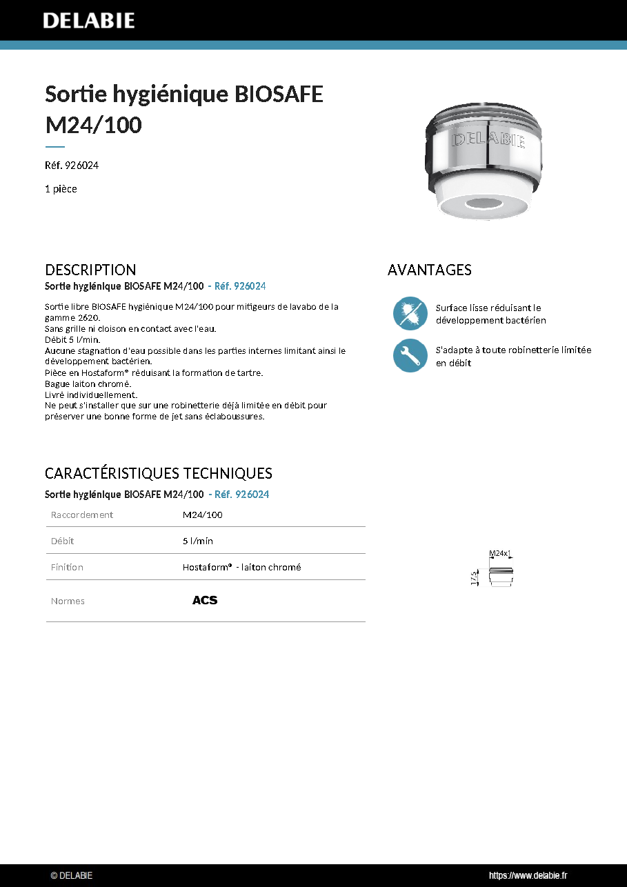 Fiche technique fournisseur