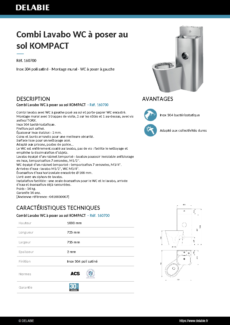 Fiche technique fournisseur