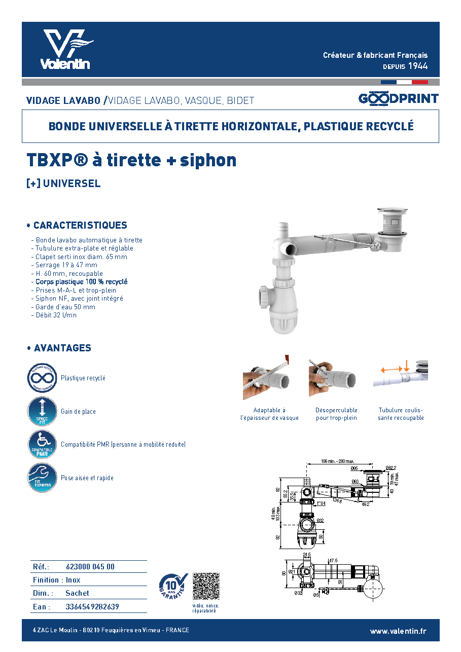 Fiche technique fournisseur