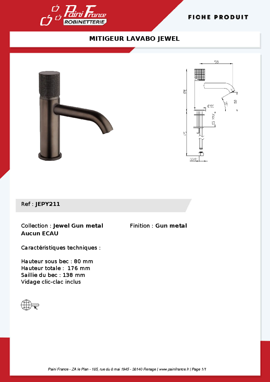 Fiche technique fournisseur