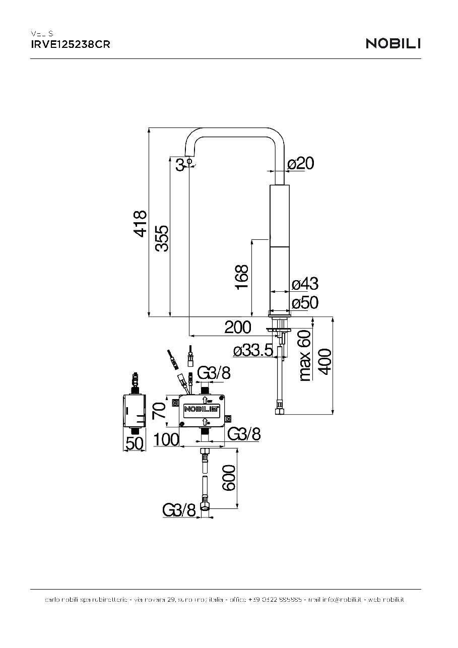Fiche technique fournisseur