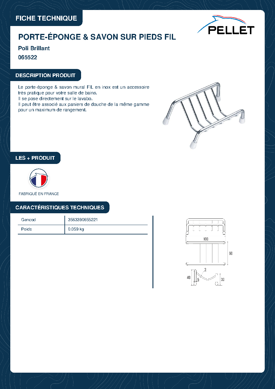 Fiche technique fournisseur