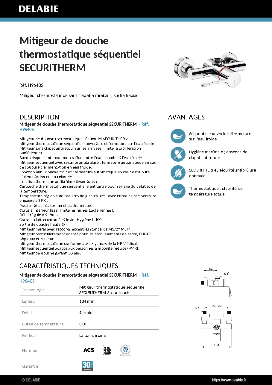 Fiche technique fournisseur