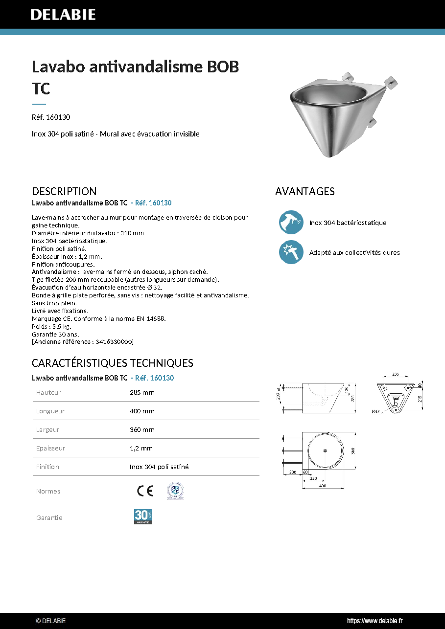 Fiche technique fournisseur