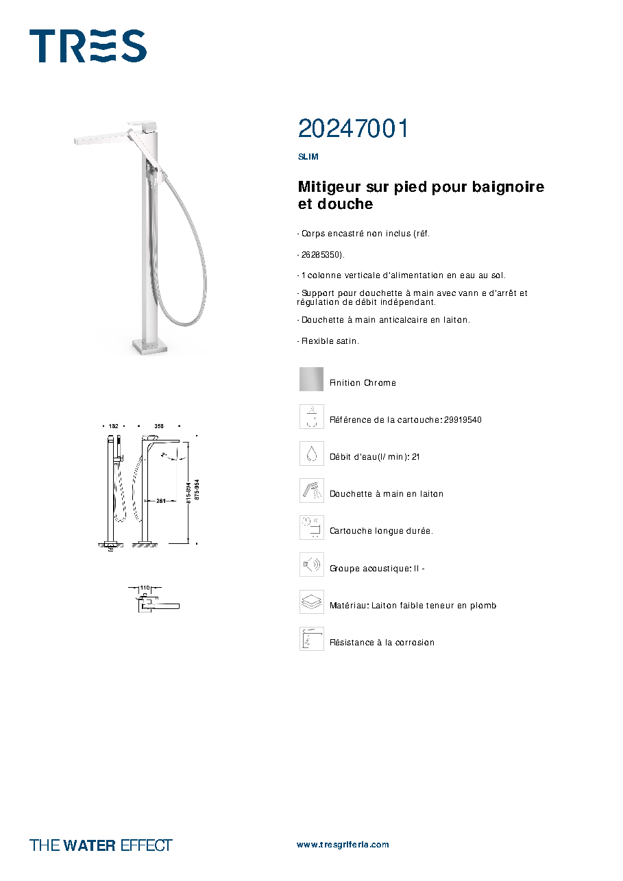 Fiche technique fournisseur