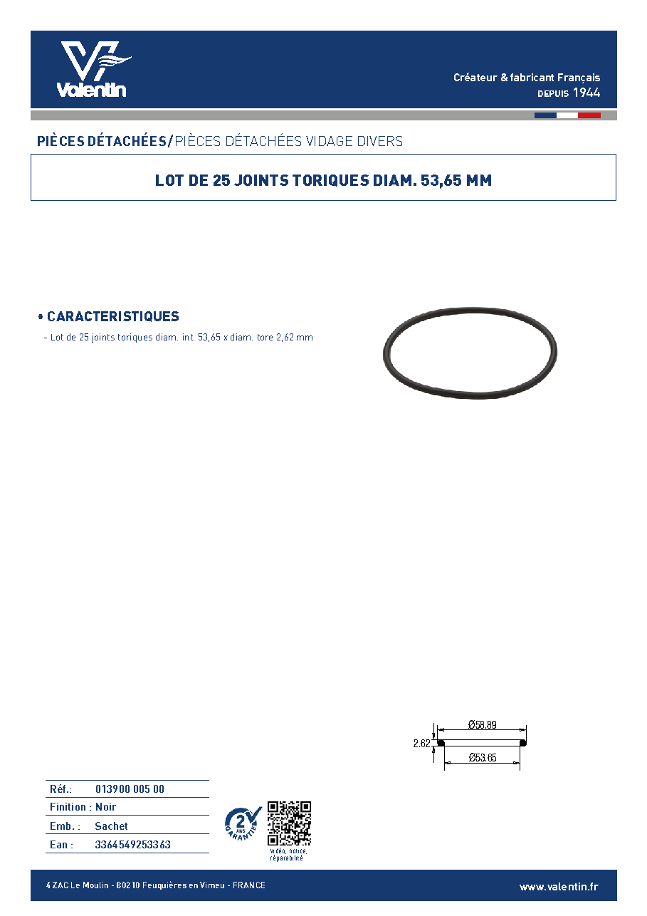 Fiche technique fournisseur
